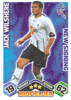 Jack Wilshere Bolton Wanderers 2009/10 Topps Match Attax New Signing #EX64